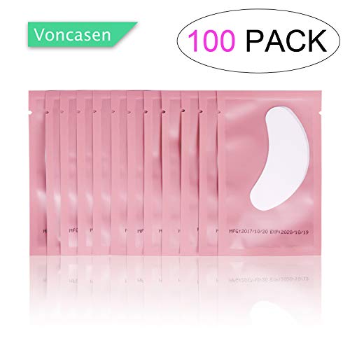 100 Pairs Set Gel pads for eyelash extensions, Comfy and Cool Under Eye Pads for Eyelash Extensions Eye Patches Beauty Tool