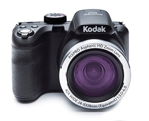 Kodak PIXPRO Astro Zoom AZ421-BK 16MP Digital Camera with 42X Optical Zoom and 3' LCD Screen (Black)