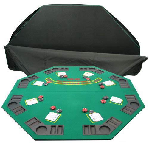 Trademark Poker Deluxe Solid Wood Poker and Blackjack Table Top with Case