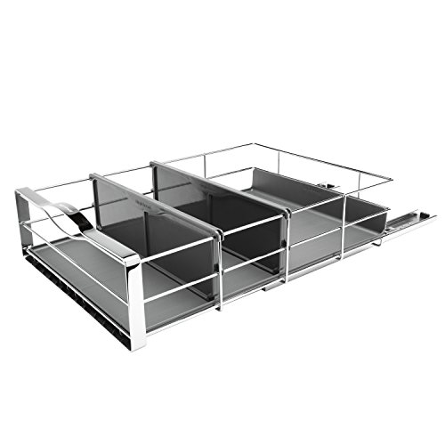 simplehuman 14 inch Pull-Out Cabinet Organizer, Heavy-Gauge Steel Frame