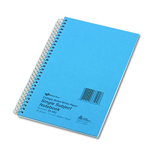 NATIONAL Subject Wirebound Notebook, College Rule, 8' x 5', 80 Sheets/Pad (33502)