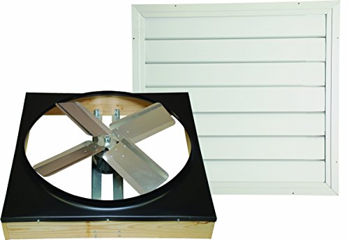 Cool Attic CX302DDWT Direct Drive 2-Speed Whole House Attic Fan with Shutter, 30 Inch