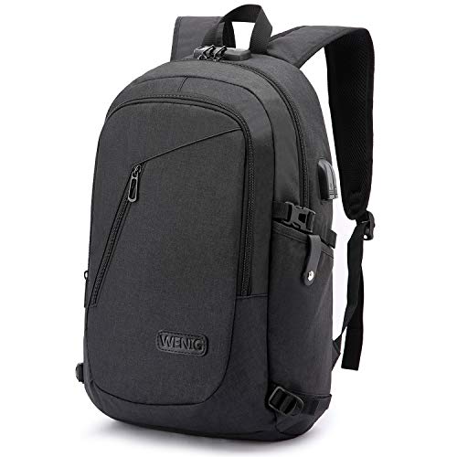 Laptop Backpack,Business Travel Anti Theft Backpack Gift for Men Women with USB Charging Port Lock,Slim Durable Water Resistant College School Bookbag Computer Bag Fits 15.6 Inch Laptop Notebook