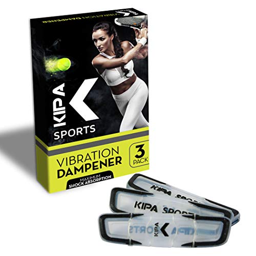 KIPA SPORTS MAX Tennis DAMPENERS | Set of 3 Tennis Vibration DAMPENER | Premium Tennis Accessories | Tennis String Shock ABSORBERS | DAMPENER Designed to MINIMISE Racket Vibration.