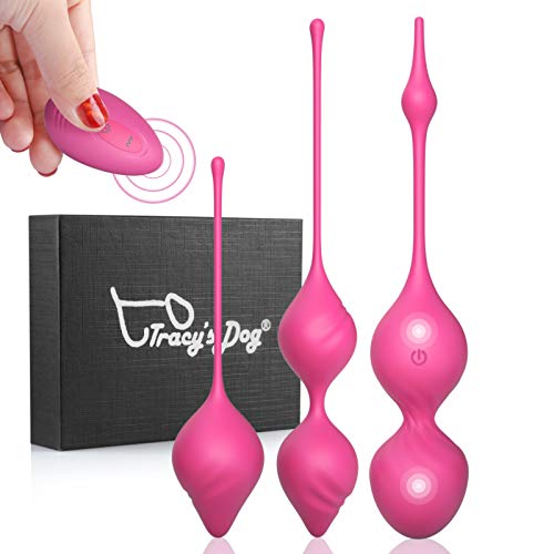Ben Wa Balls Trainer Kegel Balls Exerciser to Strengthen and Tone Pelvic Floor Muscles, Set of 3 Silicone Jiggle Balls for Tightening & Control, Honey Gift for Women, New Moms