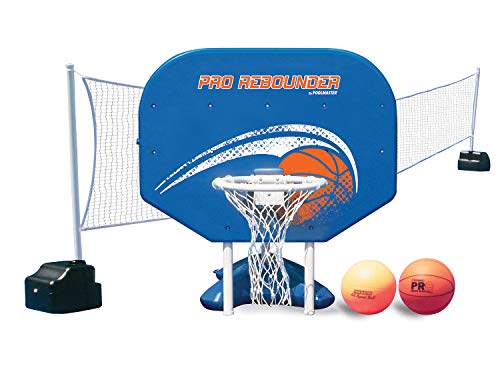 Poolmaster Pro Rebounder Swimming Pool Basketball and Volleyball Game Combo, In-Ground Pool