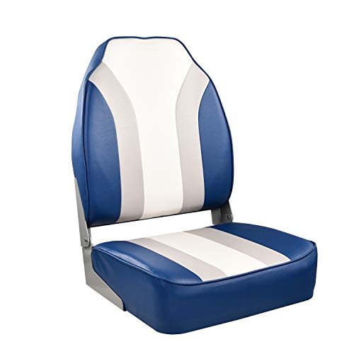 Deluxe Boat Seat,High Back Folding Boat Seats (23.6' H x 16.5' W x 15.5' D)