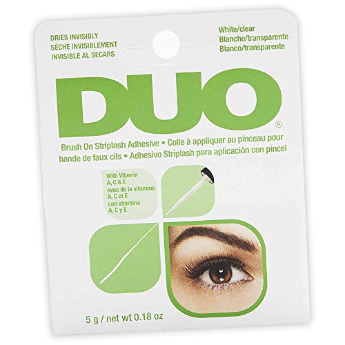 DUO Brush-On Lash Adhesive with Vitamins A, C & E, Clear, 0.18 oz