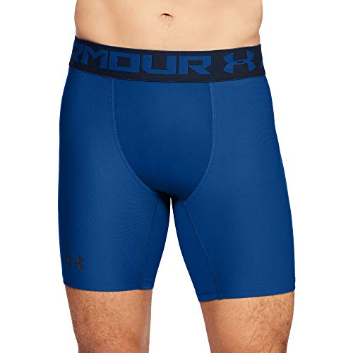 Under Armour Men's HeatGear Armour 2.0 6-inch Compression Shorts, Royal (401)/Academy, Large