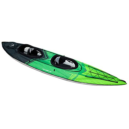 AQUAGLIDE Navarro 145 Convertible Inflatable Kayak with Drop Stitch Floor - 1-3 Person Touring Kayak Without Cover