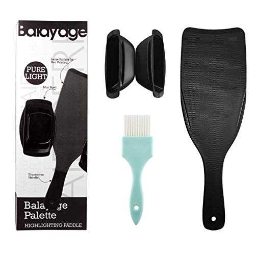 Balayage Kit，Tmalltide Highlighting Board and Brush Kit，Professional Hair Dye Coloring Bleach Highlighting