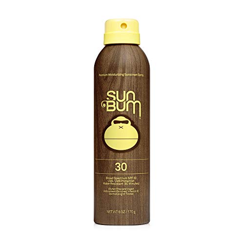Sun Bum Original SPF 30 Sunscreen Spray, Vegan and Reef Friendly (Octinoxate & Oxybenzone Free) Broad Spectrum Moisturizing UVA/UVB Sunscreen with Vitamin E, 6 oz