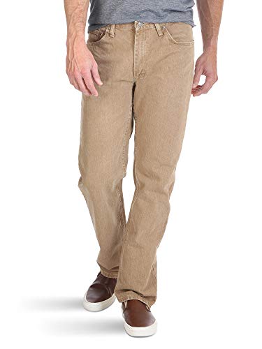 Wrangler Authentics Men's Classic 5-Pocket Regular Fit Cotton Jean, Khaki, 36W x 29L