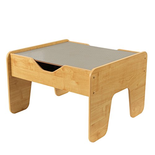 KidKraft 2-in-1 Activity Table with Board, Gray/Natural