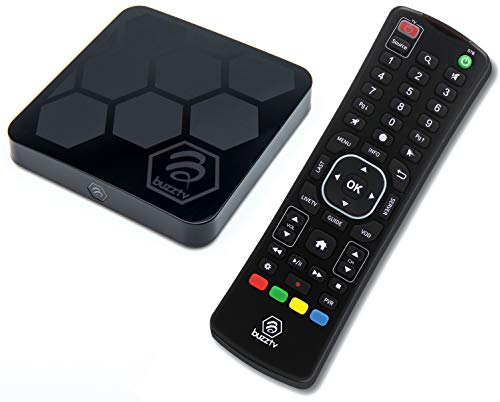 BuzzTV XRS4000 with ARQ100 Remote Bundle - Android 9.0 IPTV Set-Top Box - Faster Than Ever Before - 4K Ultra HD - 4GB RAM 32GB Storage - Latest Graphics Processor - Dual Band WIFI