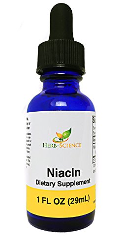 Liquid Vitamin B3 Drops Liquid Niacin Drops, Helps Support Healthy Cholesterol Levels, Alcohol-Free Liquid Niacin Extract - Herb-Science