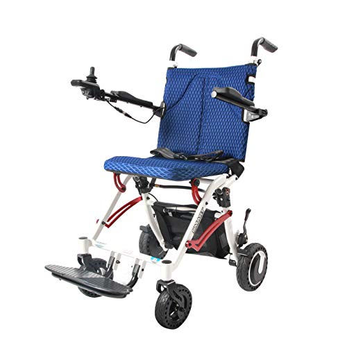 EBEI Electric Wheelchair, Super Lightweight Portable Smart Chair Personal Mobility Scooter Wheelchair - Weighs only 40 lbs with Battery