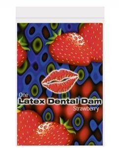 Trust Latex Dental Dam, Strawberry by Line One Laboratories Inc, 3 Count