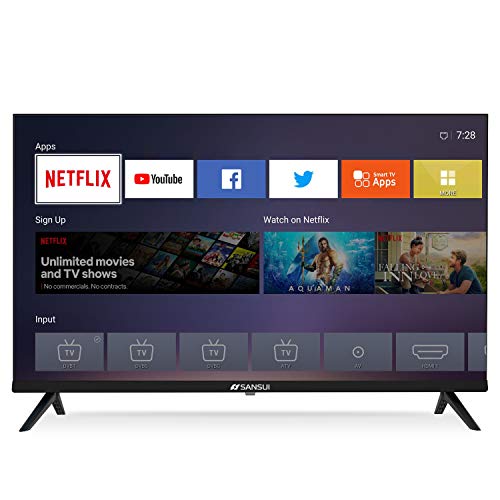 SANSUI S32 32 Inch 720p Smart LED TV - High Resolution Television Built-in HDMI, USB - Support Screen Cast Mirroring (2020 Model)…