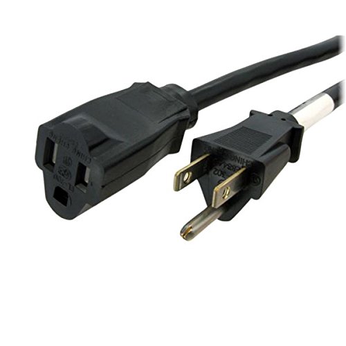 StarTech.com 10ft Power Cord Extension Cable (NEMA 5-15R to NEMA 5-15P) - 14 AWG AC Power Cable - 125V, 15A (PAC1011410)