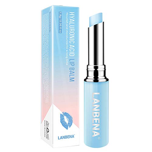 LANBENA Hyaluronic Acid Lip Balm Moisturizing Lips Reduce Fine Lines Relieve Dryness Long-Lasting Protection Nourishing Lip Care