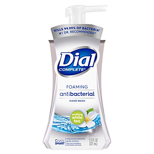 Dial Complete Foaming Antibacterial Hand Wash, Soothing White Tea, 7.5 Ounce