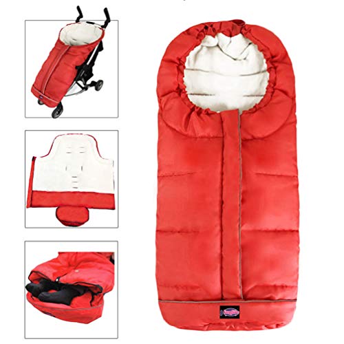 Waterproof Universal Stroller Bunting Bag, 3in1 Use Baby Sleeping Bag Adaptable for Most Strolllers, Multi-Ways for Regulating Footmuff Temperature