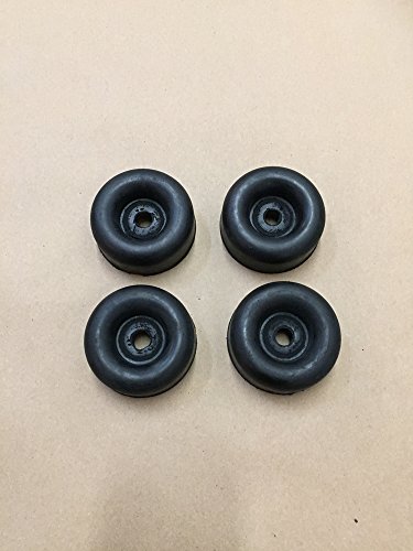 Automotive Authority LLC 4 Rubber Bumpers for Trailer Ramp Door Truck 2.5' Round Replacement Cargo Stop (4)