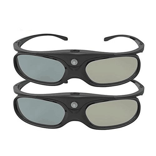 DLP Link 3D Glasses, ELEPHAS 144Hz Rechargeable Active Shutter Eyewear for All DLP-Link 3D Projectors- Acer, ViewSonic, BenQ Vivitek, Optoma, Panasonic, Dell, Viewsonic etc (2 Pack)