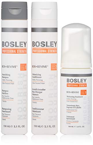 Bosley Pro Revive Starter Pack for Color-Treated Hair, 3 Count