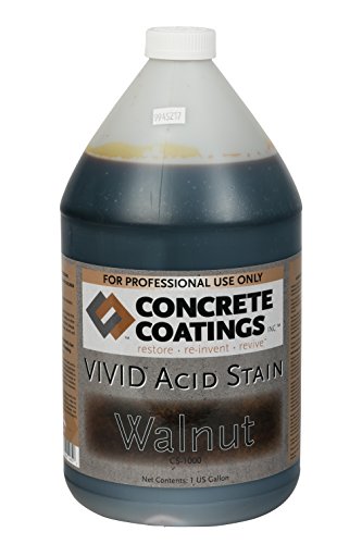 VIVID Acid Stain - 1 Gal - Walnut (Rich Black W/Brown Undertone)