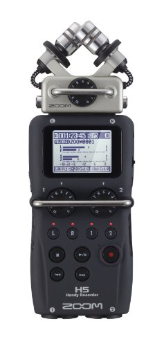 Zoom H5 4-Track Portable Recorder for Audio for Video, Music, and Podcasting, Stereo Microphones, 2 XLR/TRS Inputs, USB Audio Interface, Battery Powered