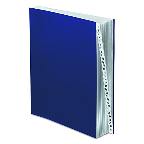 Pendaflex PFXDDF4OX Acrylic Coated Expanding Desk File, 1-31 indexing/30 dividers, Letter, Navy (DDF4-OX)