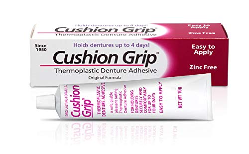 Cushion Grip 10 Gram Trial Tube - a Soft Pliable Thermoplastic for Refitting and Tightening Dentures