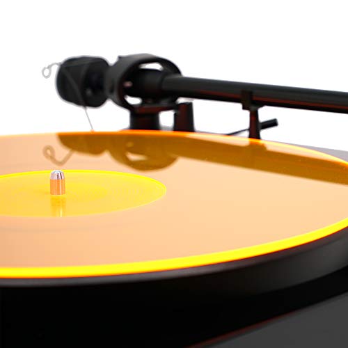 Acrylic Turntable Mat - OrangeLit - LP Slipmat