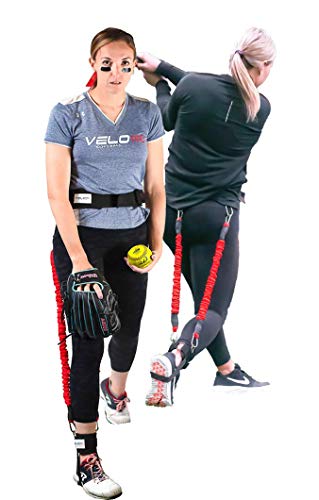 Velopro Softball Training Harness | Resistance Hitting & Pitching Trainer Adds 4-7MPH of Batting Power or Pitch Velocity | Improves Swing and Pitching Mechanics | Get Instant Feedback With Each Rep