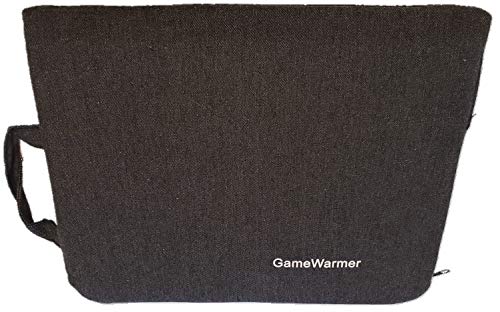 Giant BioGEAR GameWarmer: Rechargeable Battery Operated Heated Stadium Bleacher Seat Cushion. Lasts Up To 5 Hours and Also Recharges Cell Phones.