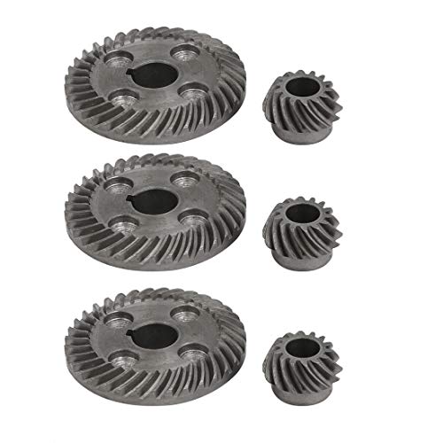 uxcell 90 Degree Shaft Angle Replacement Part Spiral Bevel Helical Gear Set 3pcs