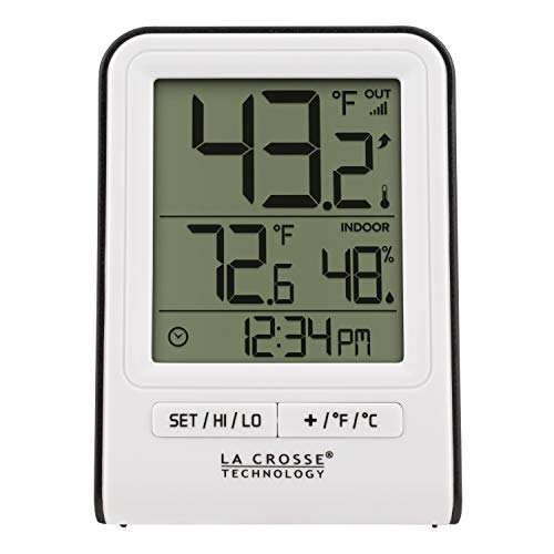 La Crosse Technology 308-1409WT-CBP Wireless Temperature Station, White