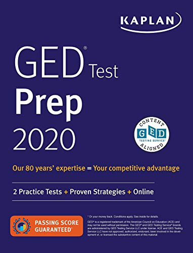 GED Test Prep 2020: 2 Practice Tests + Proven Strategies + Online (Kaplan Test Prep)