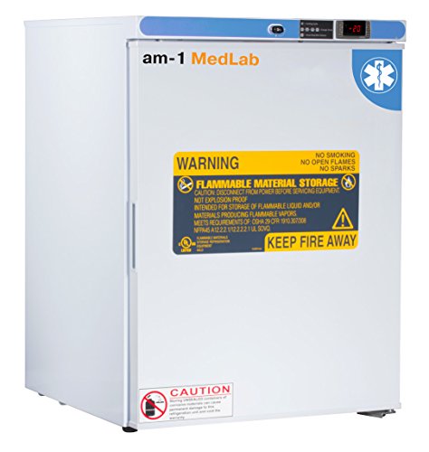 am-1 AM-LAB-FS-FSP-05 MedLab Premium Flammable Storage 5 cu. ft. Laboratory Freezer, White