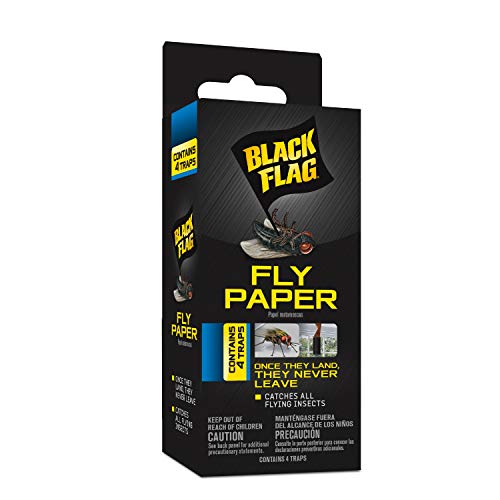 Black Flag HG-11016 Fly Paper, 4-Count
