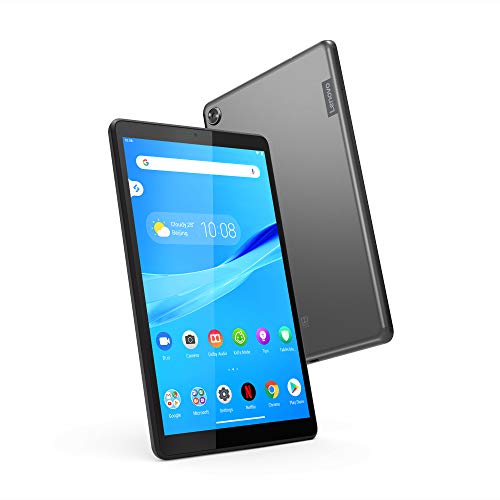 Lenovo Tab M8 Tablet, 8' HD Android Tablet, Quad-Core Processor, 2GHz, 16GB Storage, Full Metal Cover, Long Battery Life, Android 9 Pie, ZA5G0102US, Slate Black