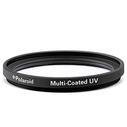 Polaroid Optics 37mm UV Filter | Protective Ultraviolet Filter Absorbs Haze, Improves Images & Shields Lens from Atmospheric Damage | Slim Multi-Coated Glass