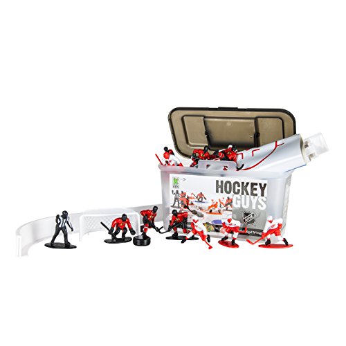 Kaskey Kids Hockey Guys: Blackhawks vs. Red Wings – Inspires Imagination with Open-Ended Play – Includes 2 Full Teams and More – For Ages 3 and Up