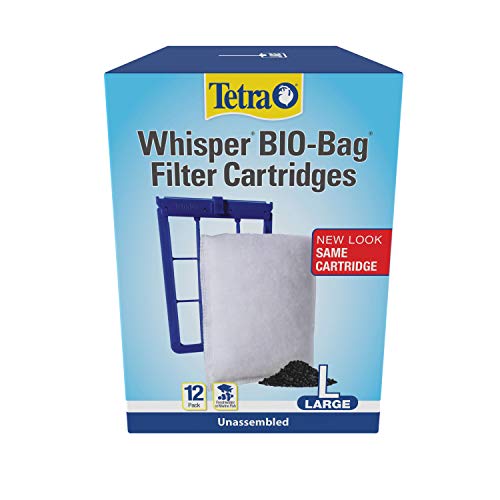 Tetra Whisper Bio-Bag Disposable Filter Cartridges 12 Count, For aquariums, Large, Unassembled