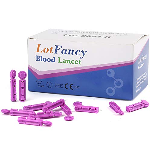 LotFancy Lancets, 30 Gauge, 300 Twist Lancets for Diabetic Blood Testing, Disposable