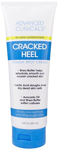 Advanced Clinicals Cracked Heel Cream For Dry Feet, Rough Spots, And Calluses. (8oz)