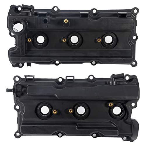 ECCPP Valve Cover with Valve Cover Gasket fit for 2005-2017 For Nissan Frontier Pathfinder NV1500 NV2500 NV3500 4.0L V6 GAS DOHC Compatible fit for Left and Right Engine Valve Covers Kit 13264-EA210