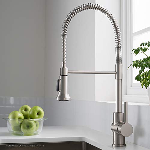 Kraus KPF-1690SFS Britt Pre-Rinse/Commercial Kitchen Faucet with Dual Function Sprayhead in all-Brite Finish, Spot Free Stainless Steel